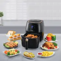 Black&Decker airfryer friteuse digital 1500w 5.5L AF5539-B5