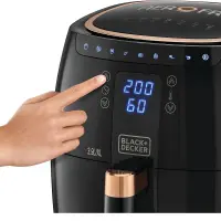 Black&Decker airfryer friteuse digital 1500w 5.5L AF5539-B5