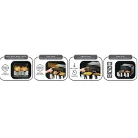 Black & Decker airfryer friteuse double zone 8L DZAF1700-B5