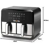 Black & Decker airfryer friteuse double zone 8L DZAF1700-B5