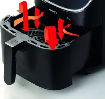 Kenwood airfryer  friteuse digital 7L 1800W  HFM80.000SS
