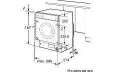 Siemens Lave linge encastrable IQ700 wi14w549ff  8kg