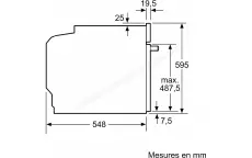 Bosch four encastrable Série 4 pyrolye HBA372ES0