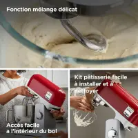 Kenwood robot pâtissier rouge 1000w 5L KMX750RD