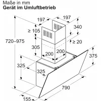 Bosch hotte mural série 2 80cm dwk85dk60