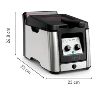 Tefal airfryer friteuse à l'huile clear duo 3.5L fr600d10