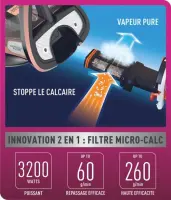 Calor fer à repasser ultimate pure 3200w fv9845co