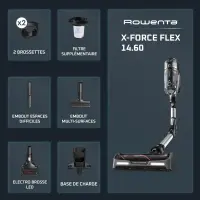 Rowenta aspirateur balai flex 14.60 kit animal RH99A9WO