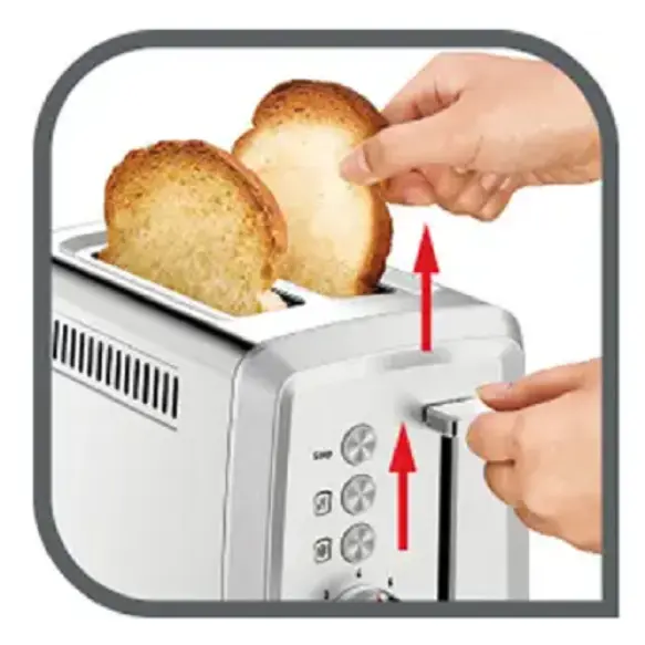 Tefal grill pain inox ‎850W  TT321D10