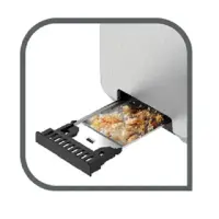 Tefal grill pain inox ‎850W  TT321D10
