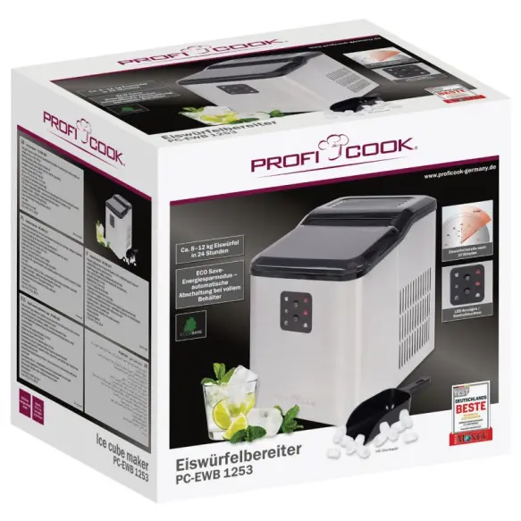 Proficook machine à glaçons 1.5L 12KG  PC-EWB 1253