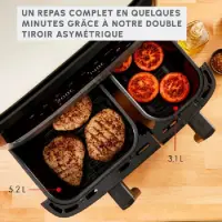 Moulinex friteuse dual easy fry&grill 8.3L 2700w EZ905D20