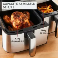 Moulinex friteuse dual easy fry&grill 8.3L 2700w EZ905D20