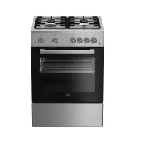 Beko cuisinière pose libre gaz 60cm fsgtr62210gxcs