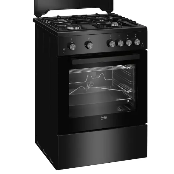 Beko cuisinière pose libre gaz 60 cm fsgtr62210gbcs