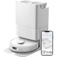 Roborock Qrevo robot aspirateur station multifonction blanc