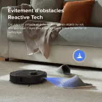 Roborock Qrevo S aspirateur robot station multifonction noir