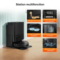 Roborock Qrevo aspirateur robot station multifonction noir