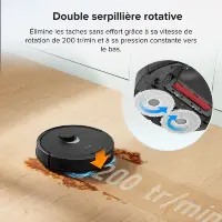 Roborock Qrevo aspirateur robot station multifonction noir