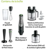 Braun multiquick 9 mixeur plongeant MQ 9187XLI
