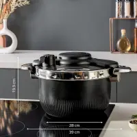 Seb cocotte minute 6L fonte   noir P4810700