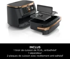 Ninja foodi friteuse FlexDrawer 10.4L AF500EUCP