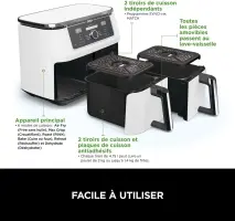 Ninja foodi max friteuse dual zone 9.5L AF400EUWH