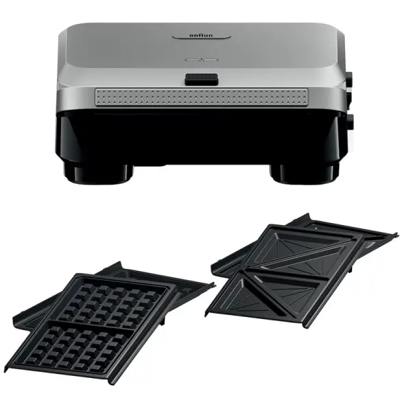 Braun grille pain snackmaker 800W argent 5SM5005
