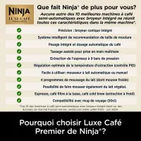 Ninja machine à café Luxe  broyeur à grains ES601EU