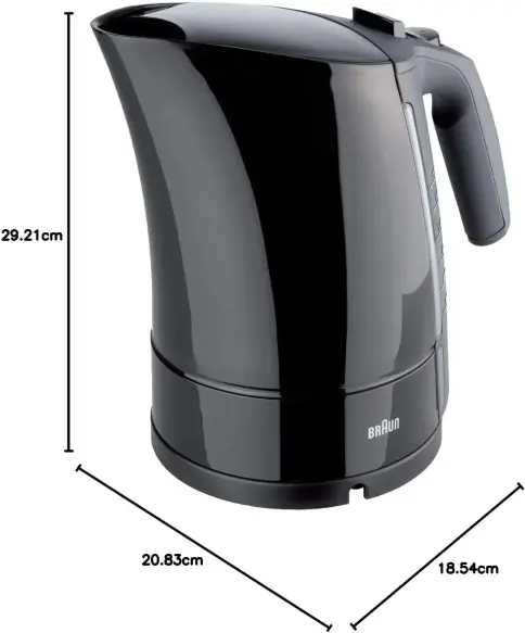 Braun WK300 Multiquick 3 Black Bouilloire Electrique