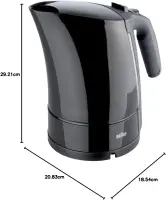 Braun WK300 Multiquick 3 Black Bouilloire Electrique