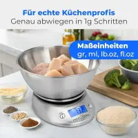 Profi Cook Balance de Cuisine PC-KW 1040 avec Bol Inox