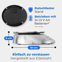 Profi Cook Balance de Cuisine PC-KW 1040 avec Bol Inox