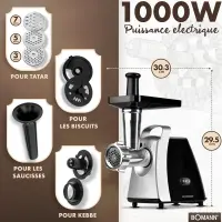Bomann Hachoir à viande 1000W FW 6067
