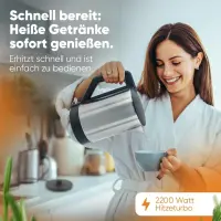 Bomann Bouilloire Inox 1,5 L WKS3002CB 2200 W