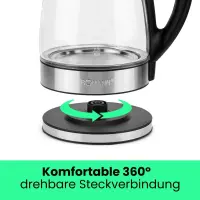 Bomann Bouilloire Verre 1,7 L WKS6032GCB 2200 W