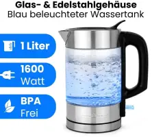 ProfiCook Bouilloire Inox 1 L 1600 W PC-WKS1229