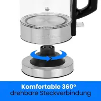 ProfiCook Bouilloire Inox 1 L 1600 W PC-WKS1229