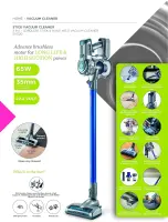 Kenwood aspirateur balais 215W BLEU SV- D20.000BL