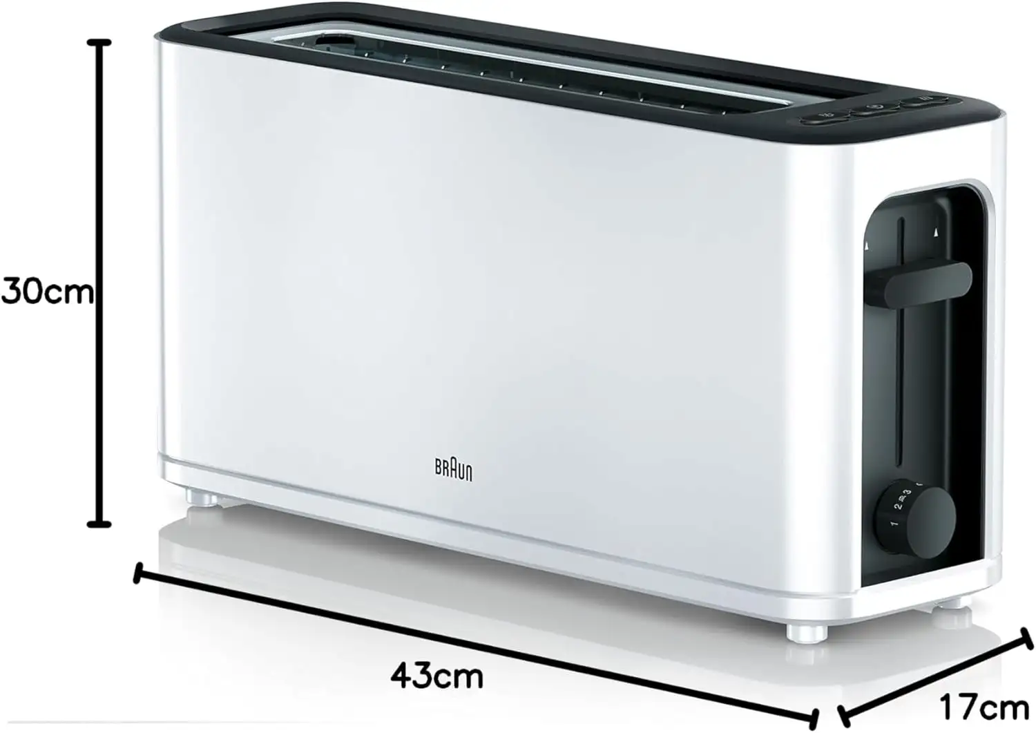Braun Grille pain HT 3110 WH 1000watts