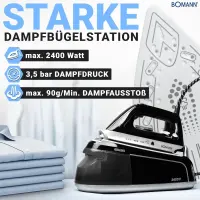 Bomann Centrale vapeur DBS6034CB Noir