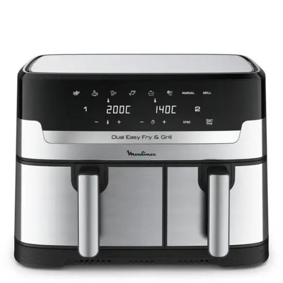 Moulinex Friteuse  air fryer  dual easy  fry & Grill 8,3 L