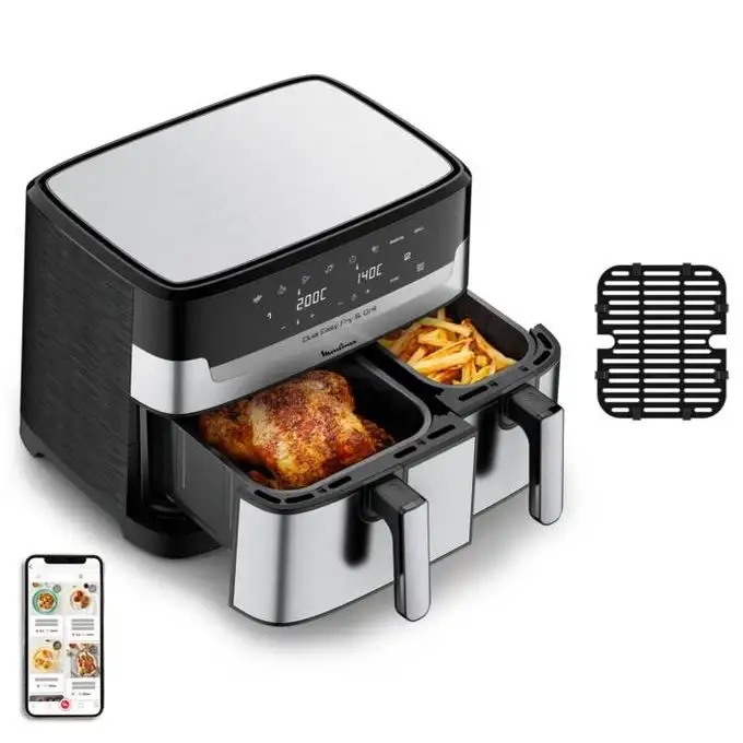 Moulinex Friteuse air fryer dual easy fry & Grill 8,3 L