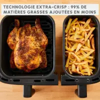 Moulinex Friteuse  air fryer  dual easy  fry & Grill 8,3 L