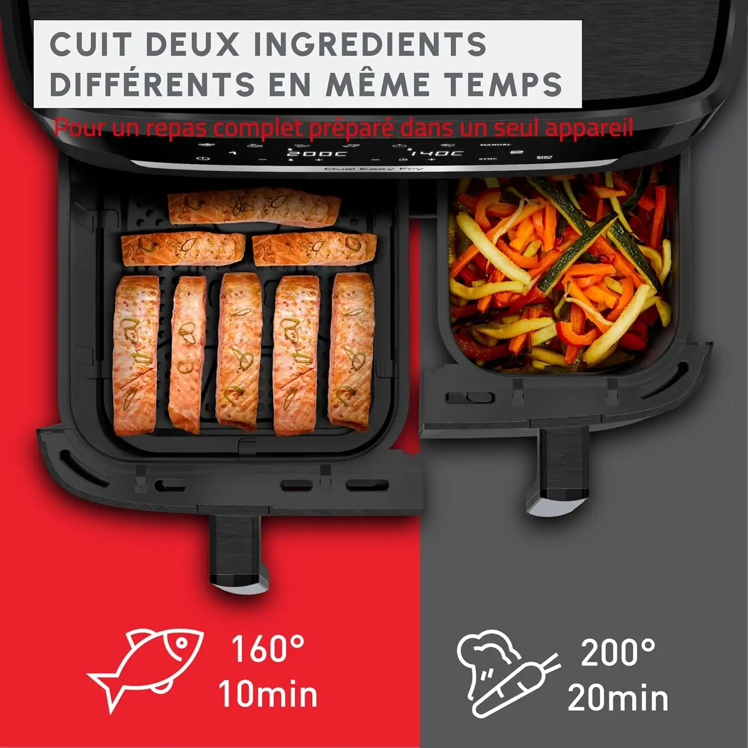 Moulinex Double friteuse à air XXL 11L.EZ9428F0