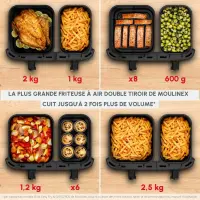 Moulinex Double friteuse à air XXL 11L.EZ9428F0