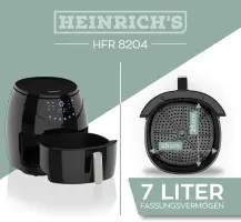 Heinrch's fryer airfryer air fryer xl 7L 1800W