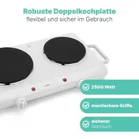 Double plaque de cuisson clatronic dkp3583