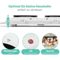 Double plaque de cuisson clatronic dkp3583