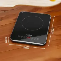 ProfiCook Plaque Induction 2000 W Tactile Noire